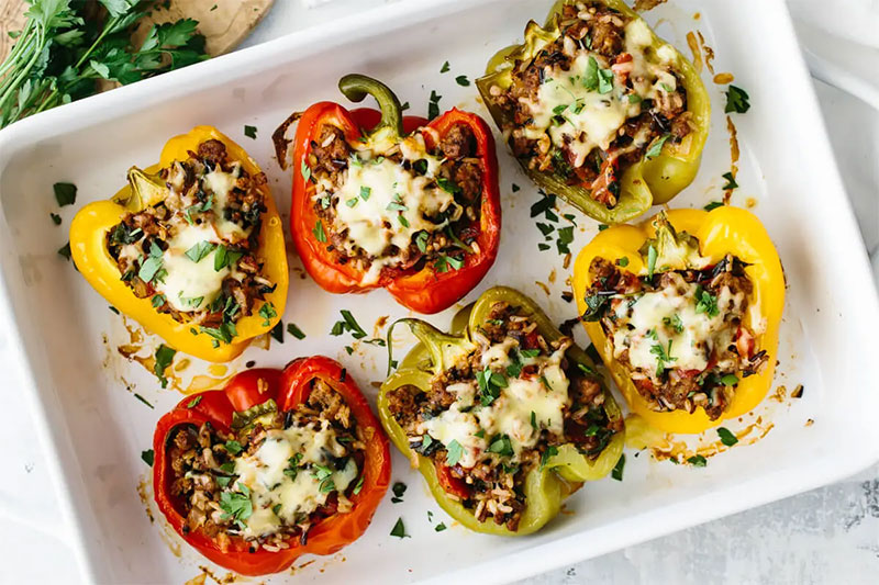 Stuffed-peppers Low-calorie healthy starters