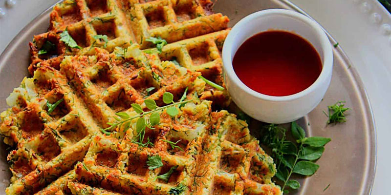 Sabudana Waffle for a healthy and innovative breakfast