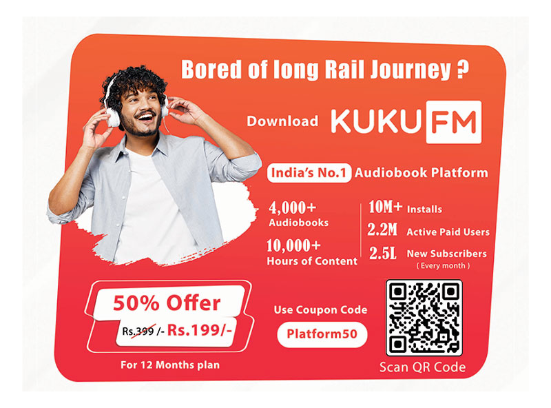 Rail Journey made better with Kuku FM - yourplatform.in