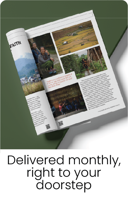 Delivered monthly, right to your doorstep