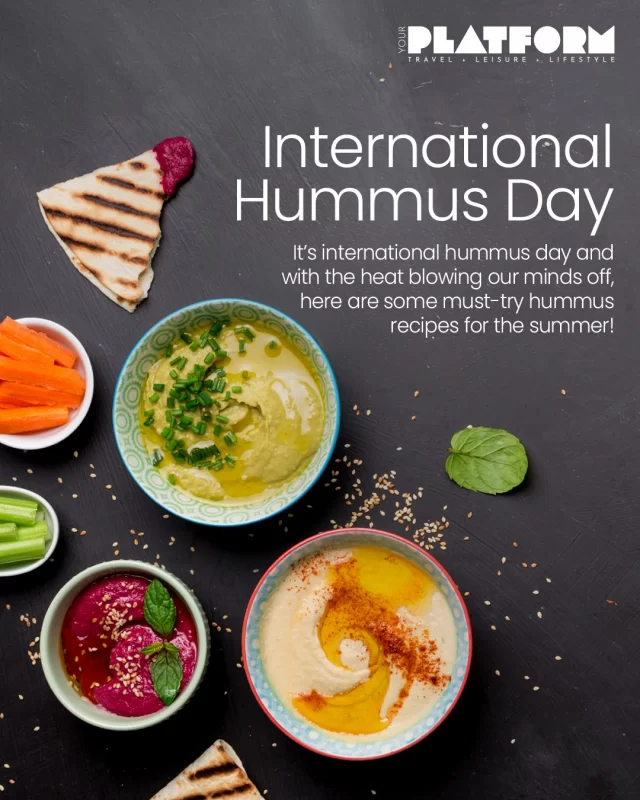 Tell us which recipe are you the most excited about in the comments.
Tag @yourplatform_magazine when you try one of the recipes above.

#yourplatformmagazine #HummusDay #hummus #mangochillihummus #cucumberhummus #lemonbasilhummus