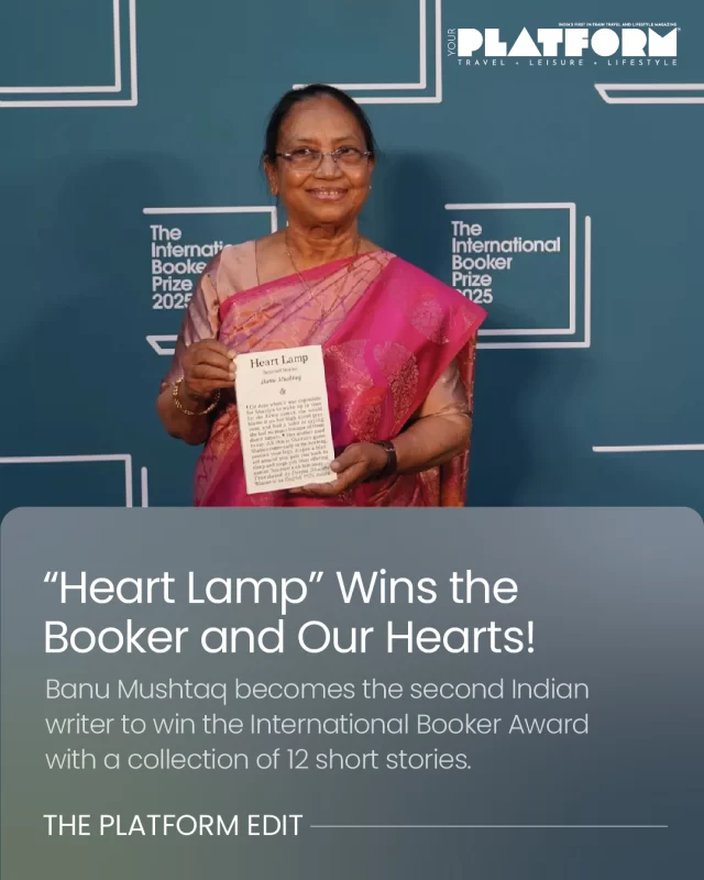 While most of us were asleep during the midnight of 21st May, two souls from Karnataka were wide awake, seated amidst the great literary minds of this generation at the International Booker ceremony conducted in London. They had no idea that their work was about to win the International Booker Prize for their masterpiece, ‘Heart Lamp.’
‘Heart Lamp’ is a collection of short stories written by the Karnataka lawyer and activist, Banu Mushtaq over a period of 30 years. Originally written in Kannada, Heart Lamp is the first book of short stories to win the International Booker Prize. 
The 12 stories inside the book narrate the lives of women in a patriarchal society in South India. Banu Mushtaq, a women’s rights lawyer and activist becomes the second Indian writer to win this prestigious award, and Deepa Bhasthi becomes the first Indian translator to win the prize. 
Mushtaq stated: “The pain, suffering, and helpless lives of these women create a deep emotional response within me, compelling me to write.’ “
Max Porter, from the chair of judges at the International Booker Prize 2025 called the book “genuinely new for the English readers”. 
Heart Lamp achieved a historic win at the International Booker Award on several accounts, which include showcasing the depth and art of simple stories that happen every day within people’s households and drawing the spotlight on Kannada literature. 
Kudos to Banu Mushtaq and Deepa Bhasthi!

#heartlamp #InternationalBooker2025 #BanuMushtaq #southindianwriter #shortstories #yourplatform